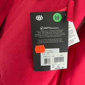 Brand New 686 Ski Coat
